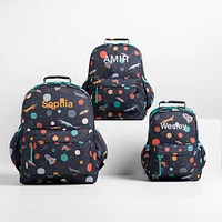Outer Space Party Large Kids Backpack with Side Pockets
