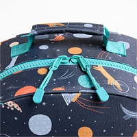 Outer Space Party Large Kids Backpack with Side Pockets