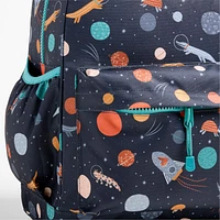 Outer Space Party Large Kids Backpack with Side Pockets