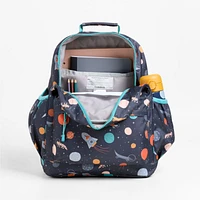 Outer Space Party Large Kids Backpack with Side Pockets