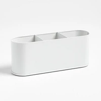 Outline White Metal Study Desk Organizer