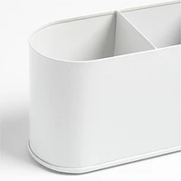 Outline White Metal Study Desk Organizer