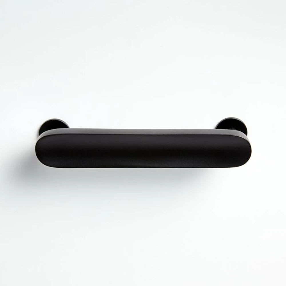 Oval 4" Matte Black Bar Pull