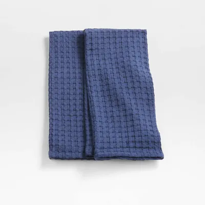 Oversized Waffle Indigo Dish Towels, Set of 2