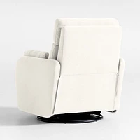 Owen Cream Nursery Electronic Power Recliner with Night Light