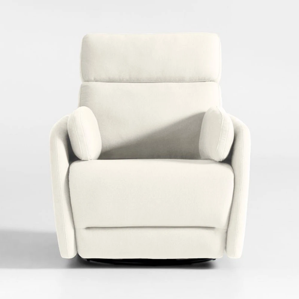 Owen Cream Nursery Electronic Power Recliner with Night Light