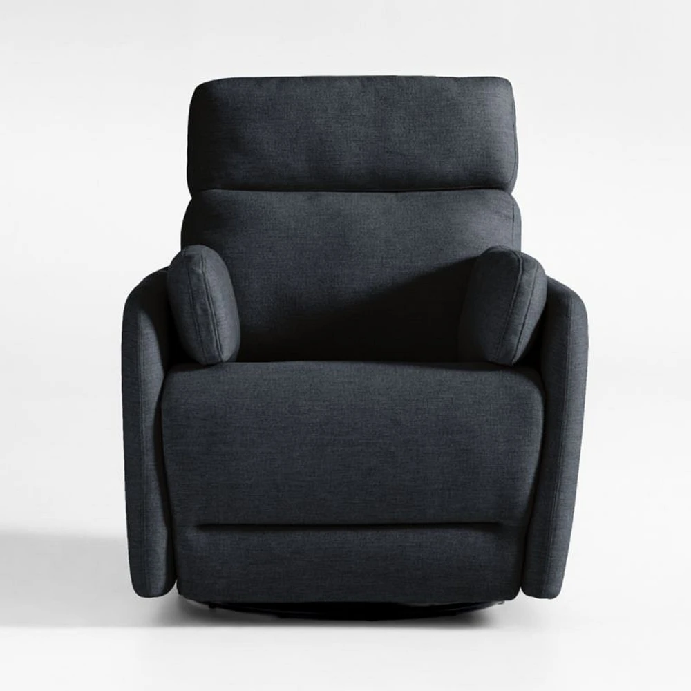 Owen Midnight Blue Nursery Electronic Power Recliner with Nightlight