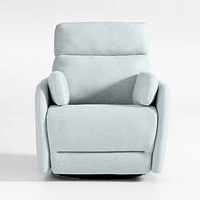 Owen Winter Grey Nursery Electronic Power Recliner with Night Light