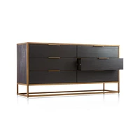 Oxford Black 6-Drawer Dresser