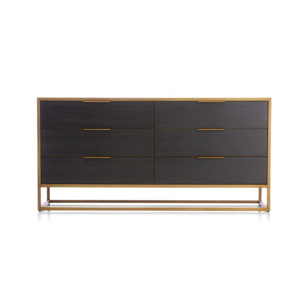 Oxford Black 6-Drawer Dresser