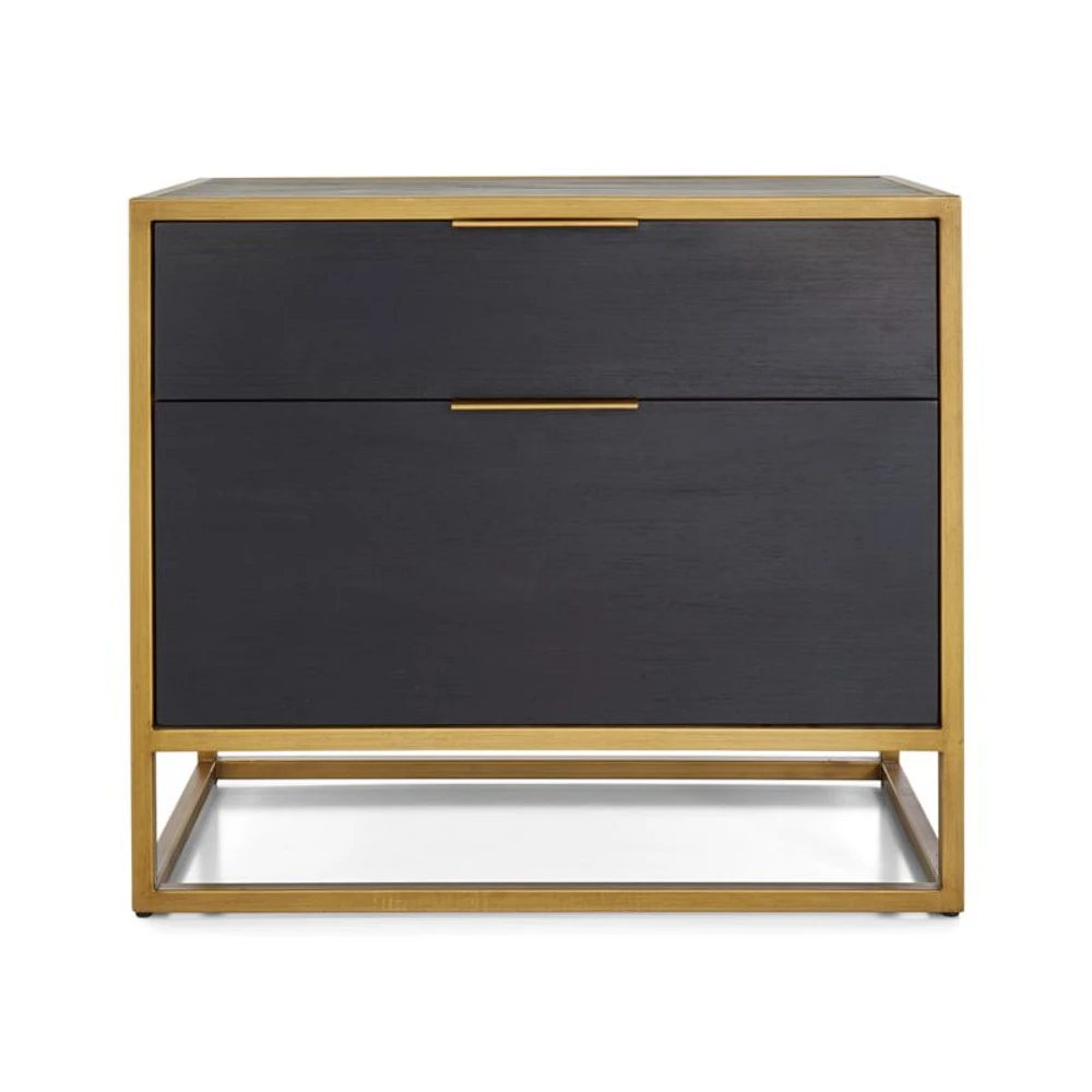 Oxford Black Lateral File Cabinet