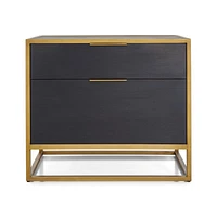 Oxford Black Lateral File Cabinet