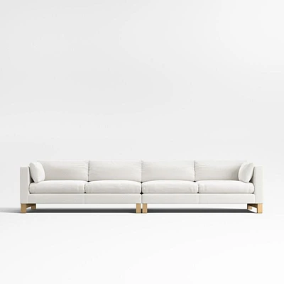 Pacific 2-Piece Sectional with Wood Legs