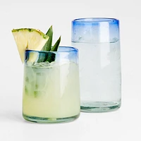 Pacifico Blue Rim 12-Oz. Double Old-Fashioned Glass