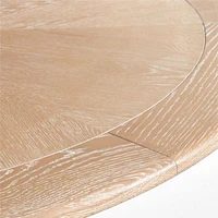 Palisades 48" Round Whitewashed Wood Dining Table
