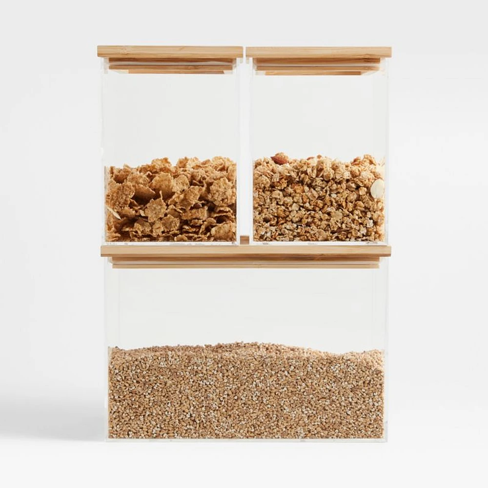 Pantry & Drawer Storage Container with Bamboo Lid