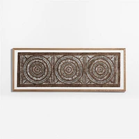 "Papel con Nudos" by Julio Laja Chichicaxtle 30.75"x76.75" in White Oak Frame Hand-Cut Paper Wall Art