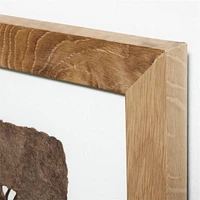"Papel con Nudos" by Julio Laja Chichicaxtle 30.75"x76.75" in White Oak Frame Hand-Cut Paper Wall Art