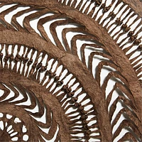 "Papel con Nudos" by Julio Laja Chichicaxtle 30.75"x76.75" in White Oak Frame Hand-Cut Paper Wall Art