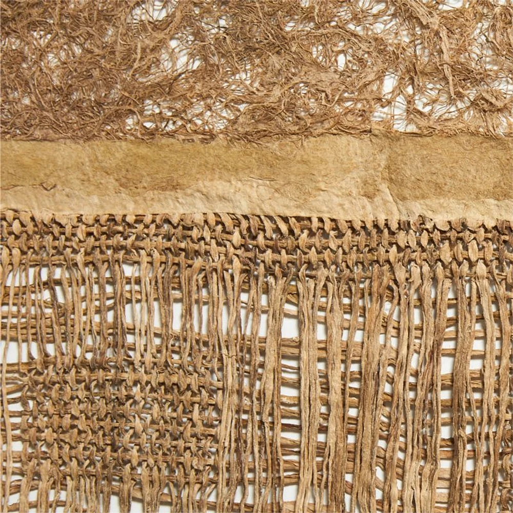 "Papeles" by Julio Laja Chichicaxtle 34.25"x81.75" in White Oak Frame Hand-Cut Paper Wall Art
