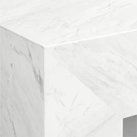 Paramount Grey & White Marble 56" Rectangular Coffee Table