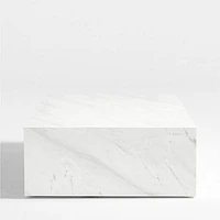 Paramount Grey & White Marble 56" Rectangular Coffee Table