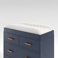 Navy Blue Wood Baby Changing Table Topper