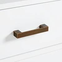 Parke White Wood 4-Drawer Kids Dresser Chest