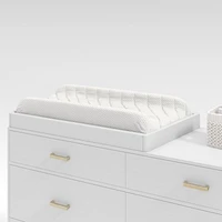 White Wood Baby Changing Table Topper