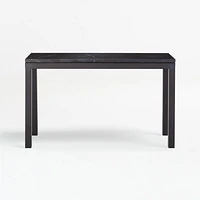 Parsons Black Marble Top/Dark Steel Base 48x16 Console Table