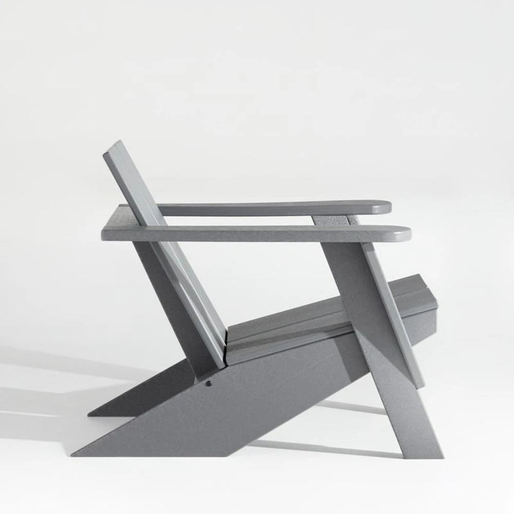 Paso Grey Outdoor Adirondack Chair by POLYWOOD®