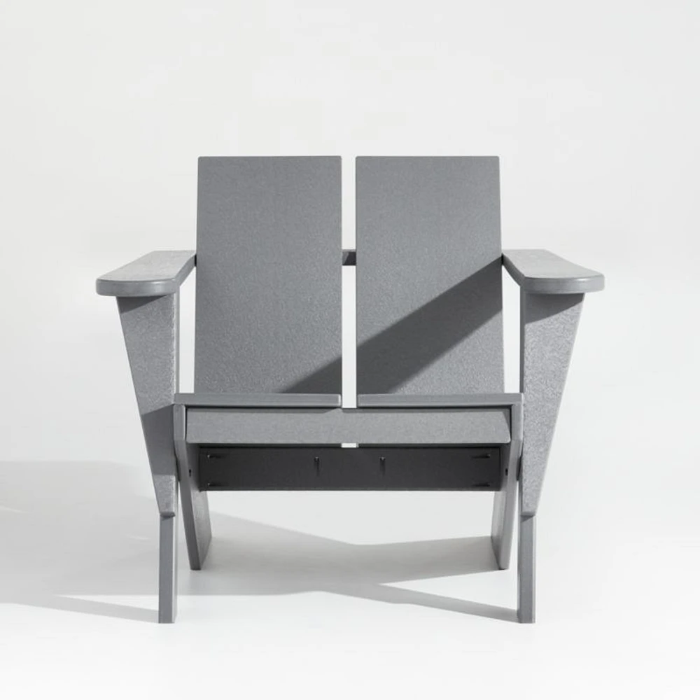 Paso Grey Outdoor Adirondack Chair by POLYWOOD®