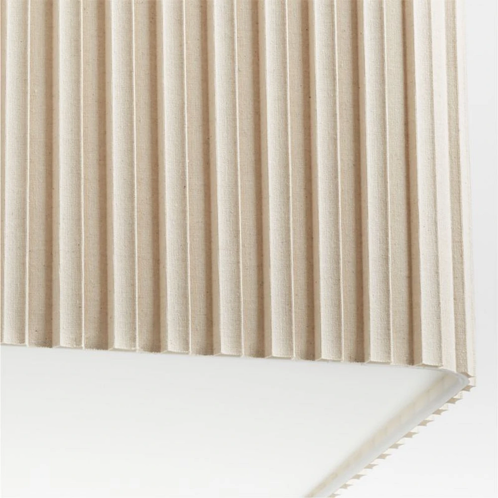 Patrice Ivory Linen Fabric Pendant Light