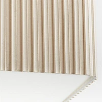 Patrice Ivory Linen Fabric Pendant Light
