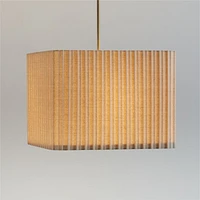 Patrice Ivory Linen Fabric Pendant Light