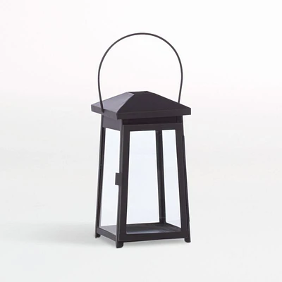 Petaluma Black Metal Outdoor Lantern 12"