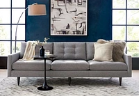 Dexter Arc Floor Lamp with Grey Shade