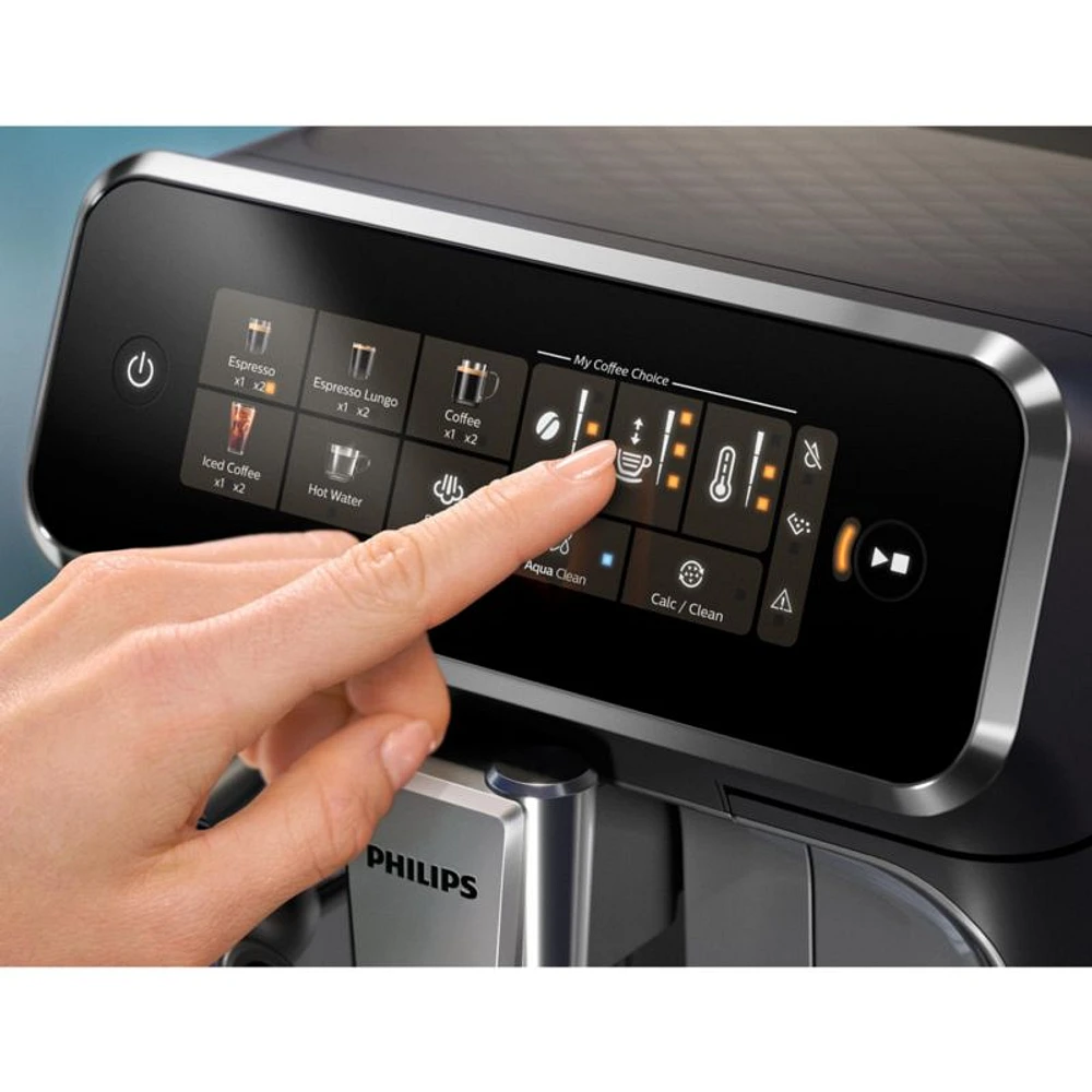 Philips 3300 Series Fully-Automatic Espresso Machine with LatteGo + Iced Coffee Maker