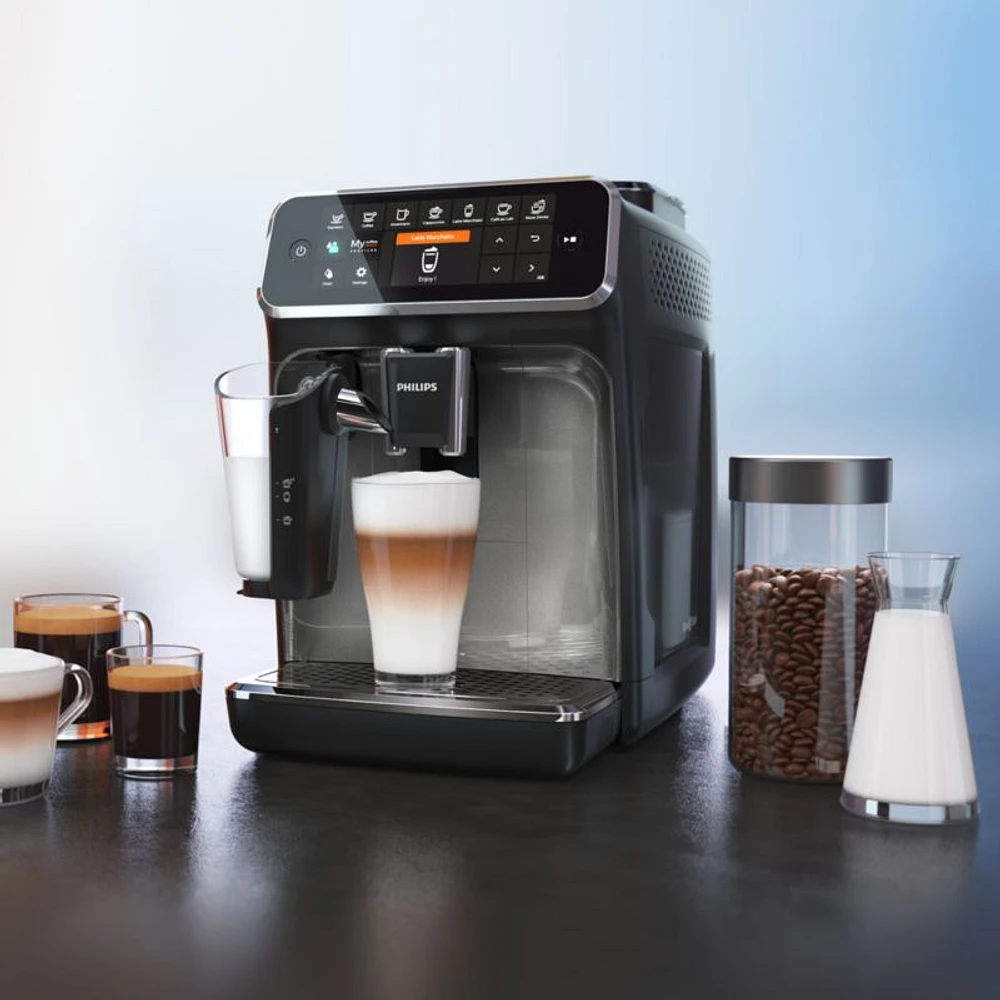 Philips 4300 Series Fully-Automatic Espresso Machine with LatteGo