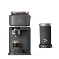 Philips Baristina Black Espresso Machine with Milk Frother