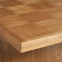 Pierre 82-101" Light Brown Oak Wood Extendable Dining Table
