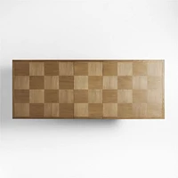 Pierre 82-101" Light Brown Oak Wood Extendable Dining Table