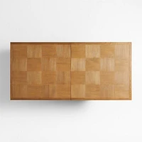 Pierre 82-101" Light Brown Oak Wood Extendable Dining Table