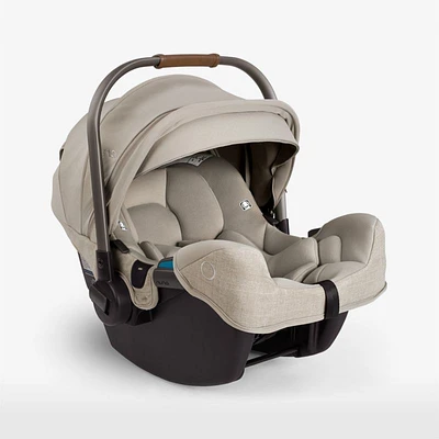 Nuna PIPA ™ rx Hazelwood Light Brown Reclining Infant Car Seat + PIPA RELX Base