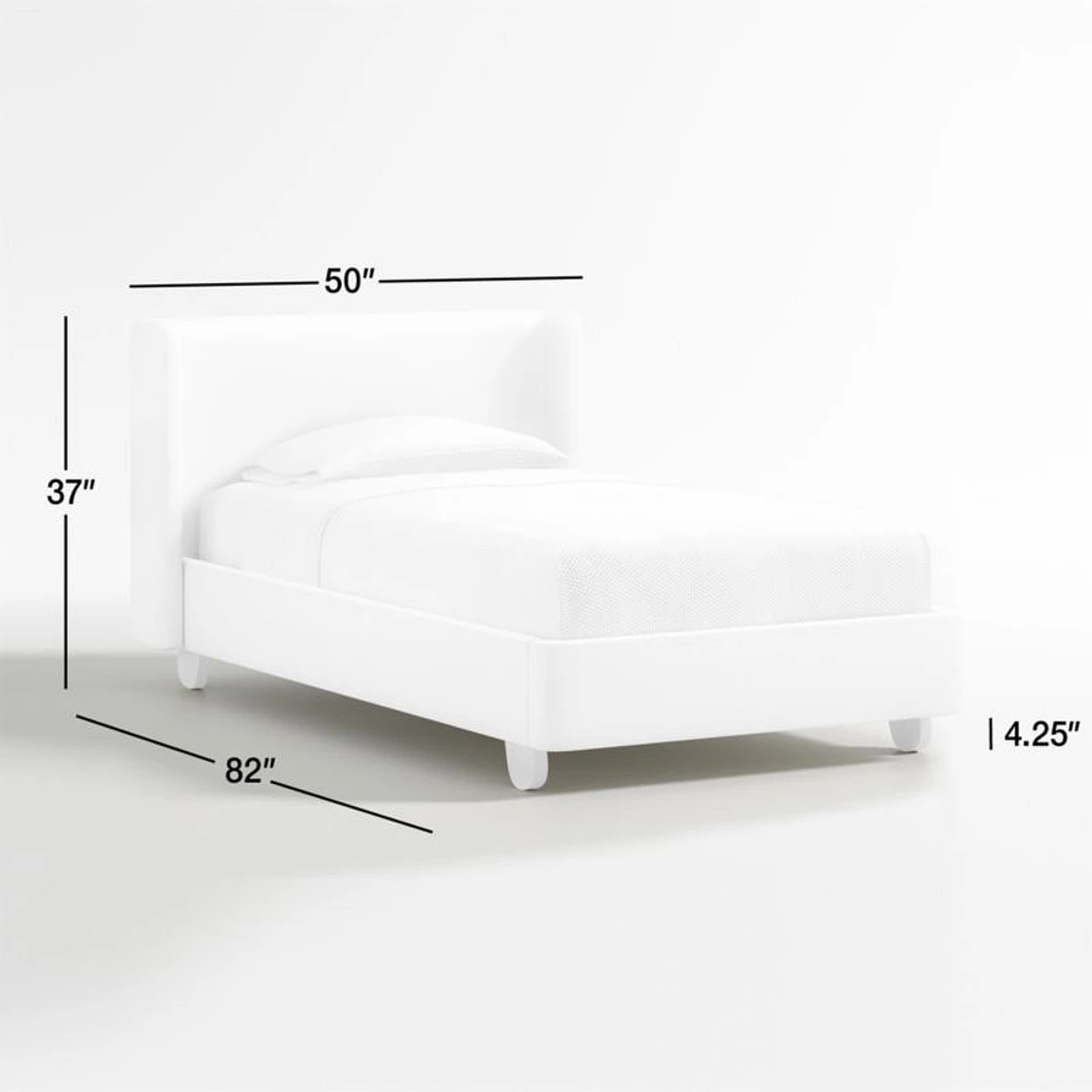 Pismo Natural Twin Upholstered Bed