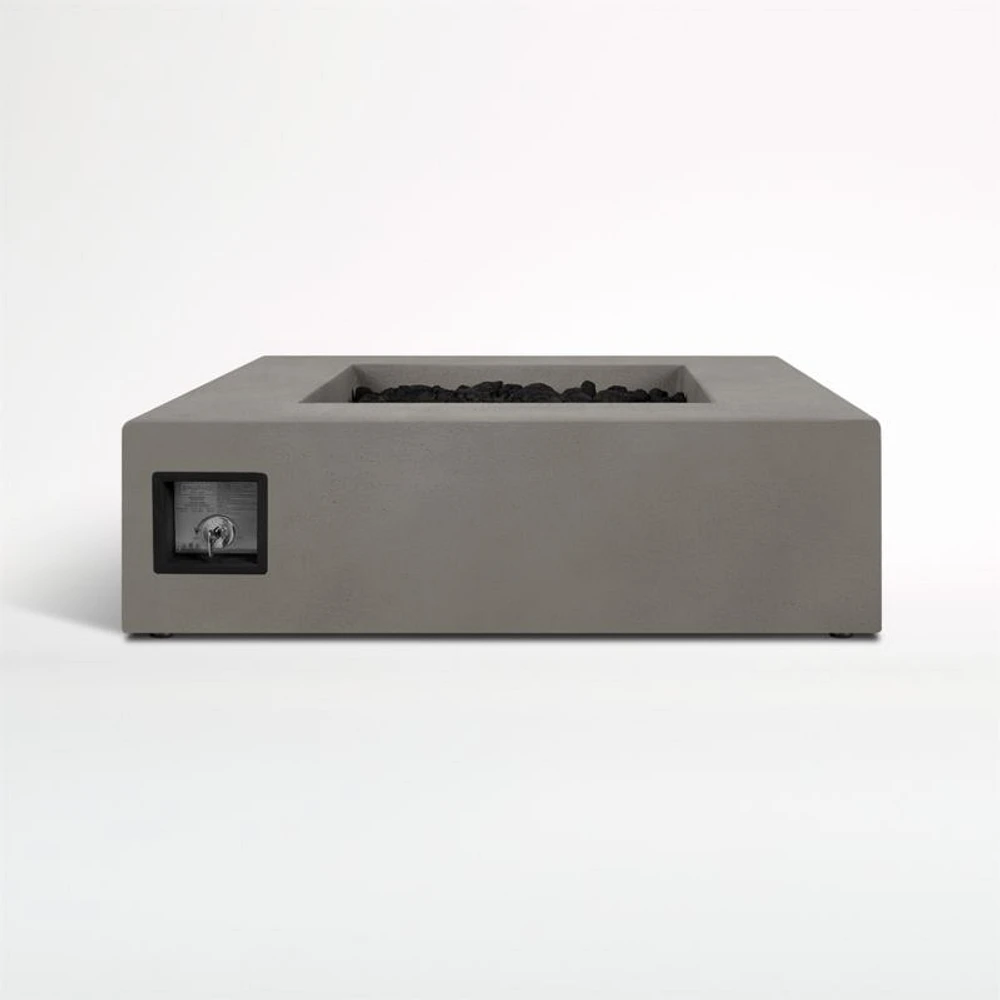Plateau Low Square Outdoor Propane Fire Pit Table