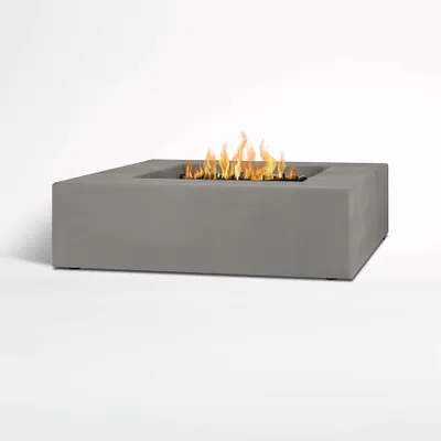 Plateau Low Square Outdoor Propane Fire Pit Table