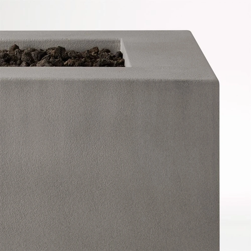 Plateau Rectangle Outdoor Propane Fire Pit Table