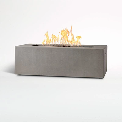 Plateau Rectangle Outdoor Propane Fire Pit Table