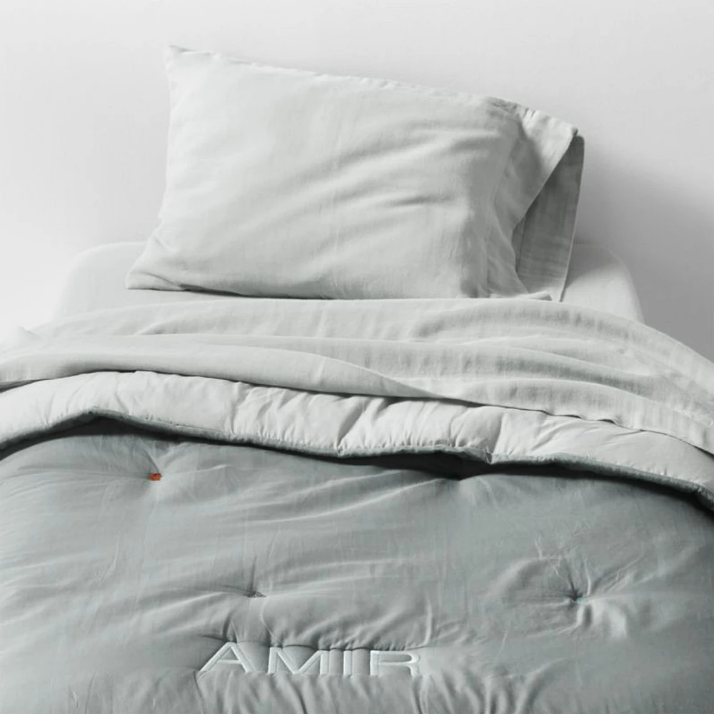 Pop Stitch Deep Indigo Cotton Voile Toddler Comforter
